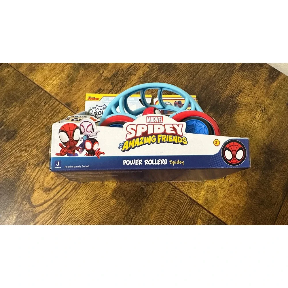 Marvel Spidey and His Amazing Friends Power Rollers Spidey Pull Back Toy Car
